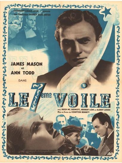 Le septieme voile / The seventh veil (1945) Scénario Affichette Etat A