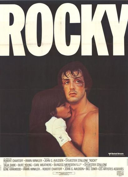 Rocky, John G. Avildsen 1976 Affiche française 120x160 cm Etat A