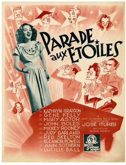 2 dossiers de presse Hollywood party (1934), La parade aux étoiles / Thousands cheer...