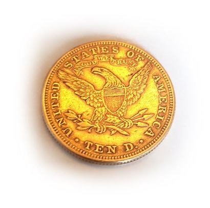 null Une pièce de 10 dollars US, 1881.