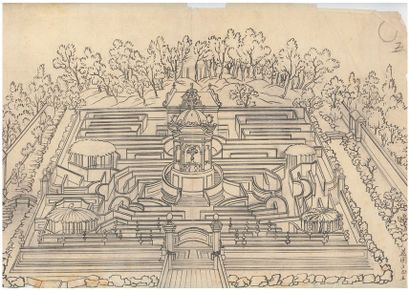 CHINE - XVIIIe siècle ● CHINA - 18th century
Thirteen ink drawings after the engravings...