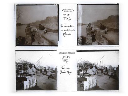 Gaston HAUCHECORNE (1880-1945) Stereoscopic glass negatives comprising about 760...