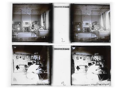 Gaston HAUCHECORNE (1880-1945) Stereoscopic glass negatives comprising about 760...