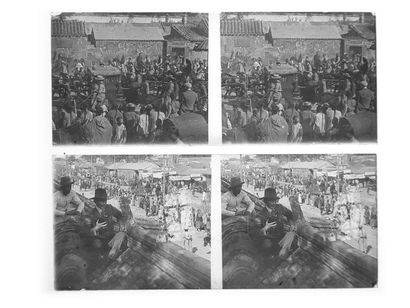 Gaston HAUCHECORNE (1880-1945) Suite of 760 positive stereoscopic
views on glass...