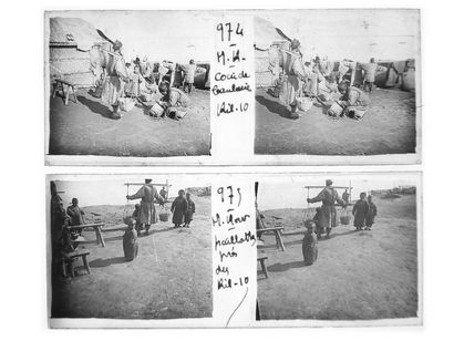 Gaston HAUCHECORNE (1880-1945) Suite of 760 positive stereoscopic
views on glass...