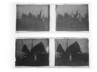 Gaston HAUCHECORNE (1880-1945) Stereoscopic glass negatives comprising about 760...