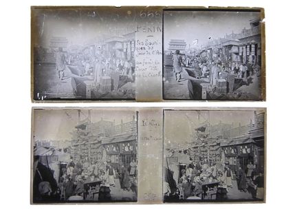 Gaston HAUCHECORNE (1880-1945) Suite of 760 positive stereoscopic
views on glass...