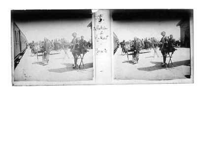 Gaston HAUCHECORNE (1880-1945) Suite of 760 positive stereoscopic
views on glass...