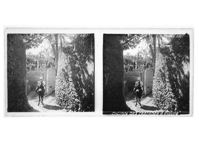 Gaston HAUCHECORNE (1880-1945) Suite of 760 positive stereoscopic
views on glass...