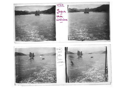 Gaston HAUCHECORNE (1880-1945) Suite of 760 positive stereoscopic
views on glass...