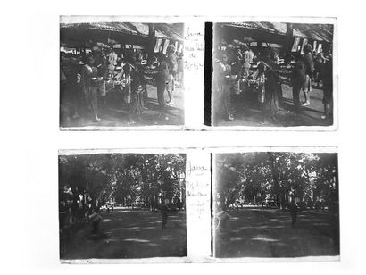 Gaston HAUCHECORNE (1880-1945) Stereoscopic glass negatives comprising about 760...