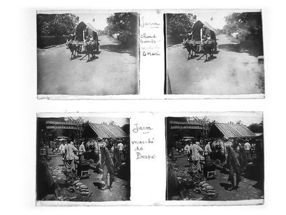 Gaston HAUCHECORNE (1880-1945) Stereoscopic glass negatives comprising about 760...