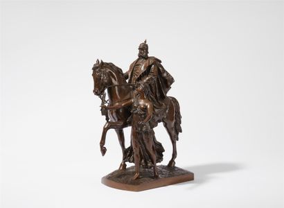 Reinhold Begas Reinhold Begas
L'empereur Guillaume Ier à cheval, guidé par l'allégorie... Gazette Drouot