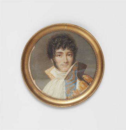 Villair Portrait de Joachim Murat roi de Naples

Gouache sur ivoire. Copie d'après... Gazette Drouot