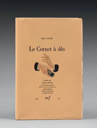 JACOB Max (1876-1944) 
Le Cornet à dés. NRF, Paris, 1948. Broché, emboîtage, couverture...