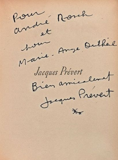 PRÉVERT (Jacques) (1900-1977) 
Histoires. Poèmes de Jacques Prévert et d'André Verdet....