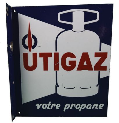 null UTIGAZ Plaque émaillée pour le gaz propane Utigaz.
Format: rectangulaire, plat,...