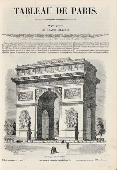 TEXIER (Edmond) Tableau de Paris. Ouvrage illustré de quinze cents gravures. Paris,...