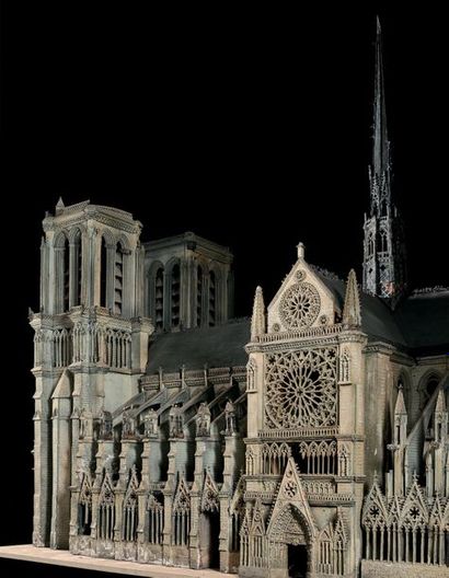 null EXCEPTIONAL AND IMPORTANT MAQUETTE OF THE CATHEDRAL OUR LADY OF PARIS
Wood,...