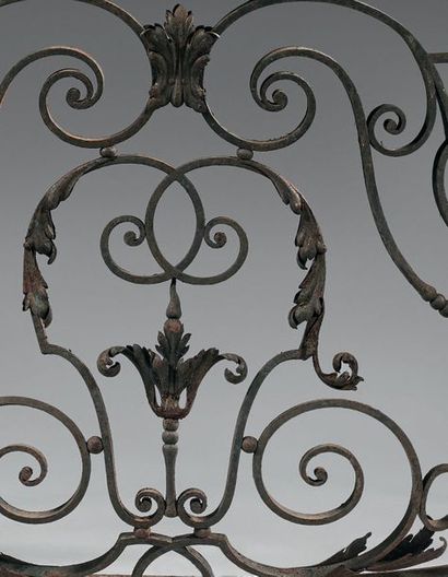 null BEAUTIFUL GUARD-BODY OF BALCON
Wrought iron and sheet metal, of curved and sinuous...