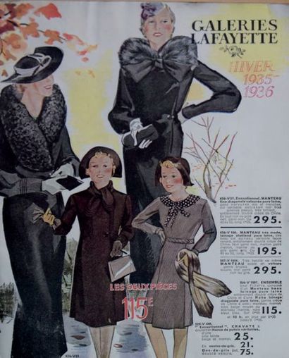 GALERIES LAfAYETTE Superbe catalogue de la saison hiver 1935-1936. 178 pp.
Regard...