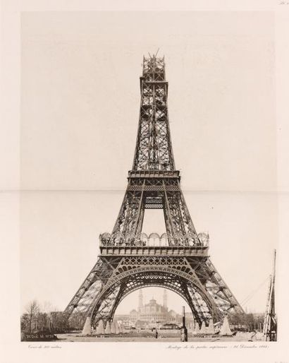 Gustave EIFFEL La Tour de trois cents mètres. Paris, Société des Imprimeries Lemercier,...