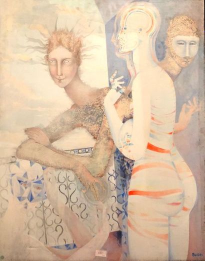 JACQUES BOÉRI (1929-2004) * Marée perdue
Acrylique sur toile, signée en bas à droite.
92,5...