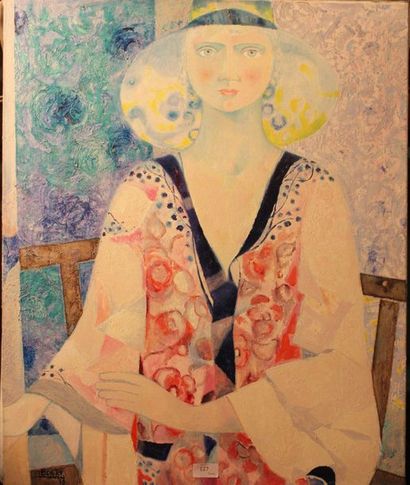 JACQUES BOÉRI (1929-2004) * Femme assise, 1978
Acrylique sur toile, signée et datée...