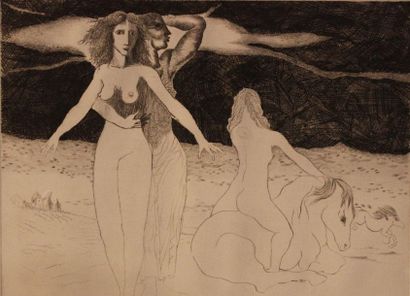 JACQUES BOÉRI (1929-2004) * Important lot d'estampes :. Femme et démons
Sujet : 20...