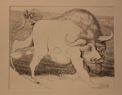 JACQUES BOÉRI (1929-2004) * Important lot d'estampes illustrant les péripéties d'un...