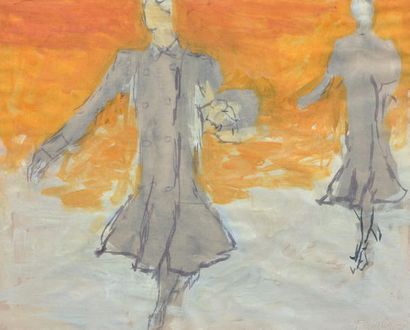 FIKRET MUALLA SAYGI DIT FIKRET MOUALLA (1903-1967) 
Two women walking, 52
Drawing...