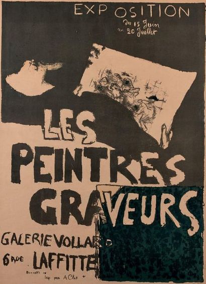 Pierre BONNARD (1867-1947) 
Les Peintres Graveurs. 1896
Canvas colour lithograph.
Poster...