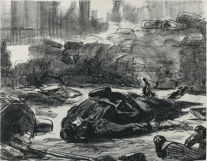 ÉDOUARD MANET (1832 -1883) 
Civil War 1871 (scene from the Paris Commune)
Lithograph...