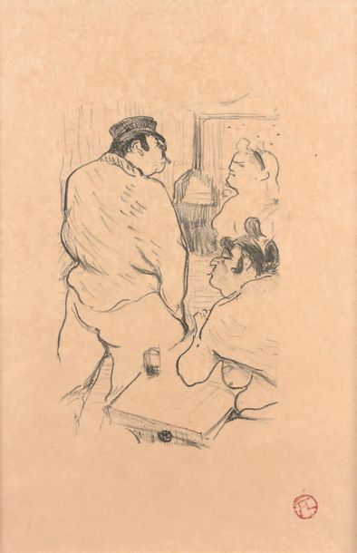 Henri de TOULOUSE-LAUTREC (1864-1901) 
La Terreur de Grenelle. 1894
Lithographie...