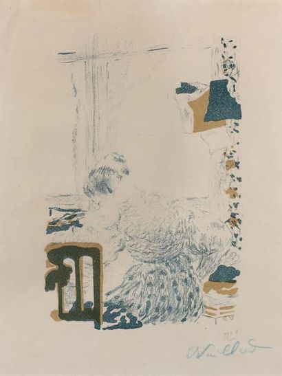 Edouard VUILLARD (1868-1940) 
La Couturière
Colour lithography on vellum. Signed,...