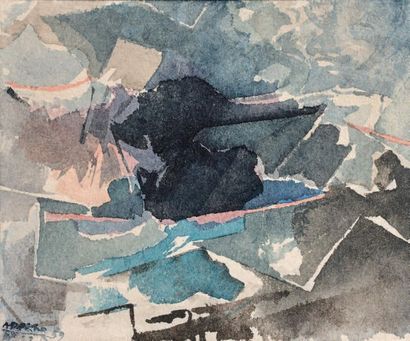 Avigdor ARIKHA (1929-2010) 
Composition, 1959
Watercolour on paper, signed and dated...