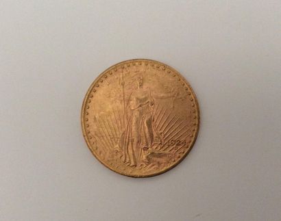 null PIÈCE DE 20 DOLLARS Or, Liberty de Saint-Gaudens, 1924.
Poids: 33,4 g.

vendus...