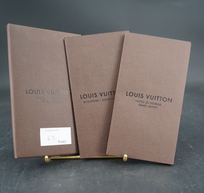 null Louis Vuitton, réunion de deux "Notes de voyage" comprenant un répertoire et...