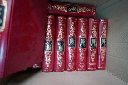 null Réunion de livres reliés Jean de BONNOT, TALLEYRAND, Jules MICHELET, STENDHAL;...
