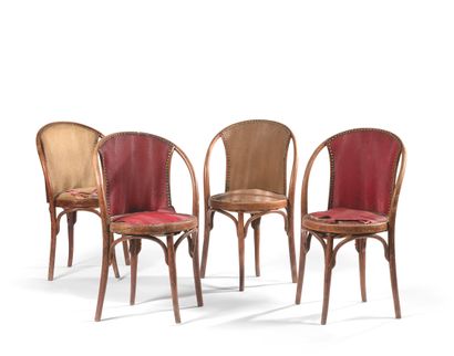 null JOSEF HOFFMANN (1879-1956)

SUITE OF FOUR ARMCHAIRS AND FOUR CHAIRS FROM A PARISIAN...