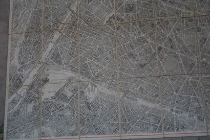 null GEORGES PELTIER. Plan of Paris as the crow flies, artistic reproductions in...