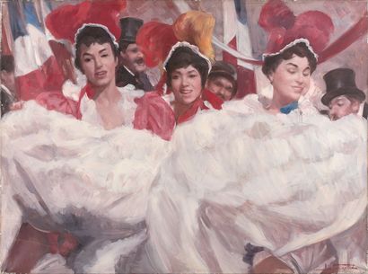 莱昂-泽特林 (1885 - 1962)

巴黎，法国-坎昆

布面油画，已签名。

73,5...