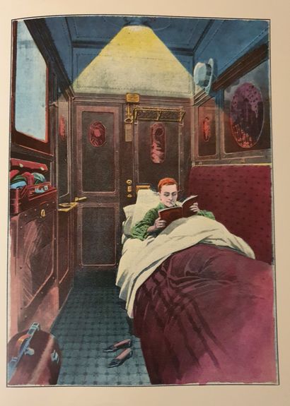 null 马车公司 - 床铺 - 雷内-普鲁(1889-1947)

车厢的矩形板--头等舱的床

木饰面，在一个八角形的保留区中装饰着异国情调的花朵镶嵌。

c....