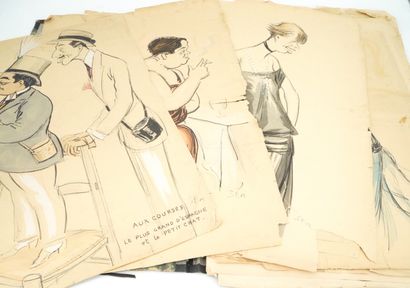 null SEM (1863-1934)

Elegant Life

Meeting of eight lithographs of portraits of...