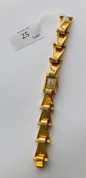 Montre bracelet de femme en or 18 carats...