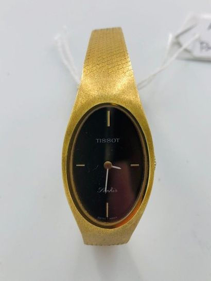 Tissot, montre bracelet de femme en or 18...