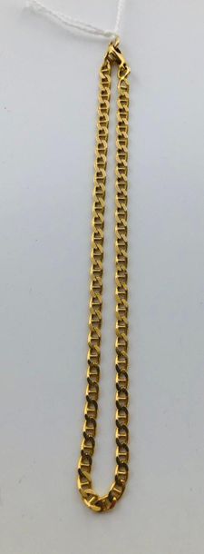 null 18K gold chain. Weight : 5,7 g.