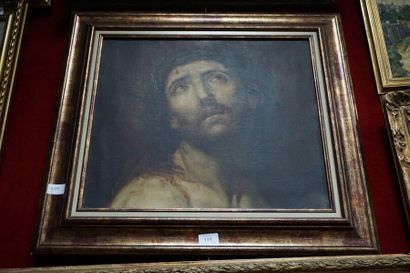 null Modern school, portrait of Christ, oil on canvas.