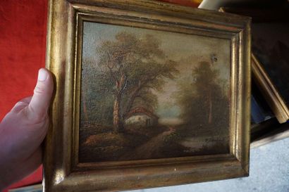 null Important collection of paintings and framed pieces: landscapes, still lifes,...