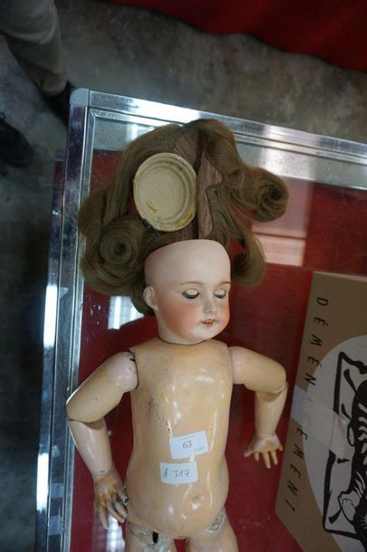 null SFBJ, doll with porcelain head marked 26 France SFBJ 301 Paris, moving eyes,...